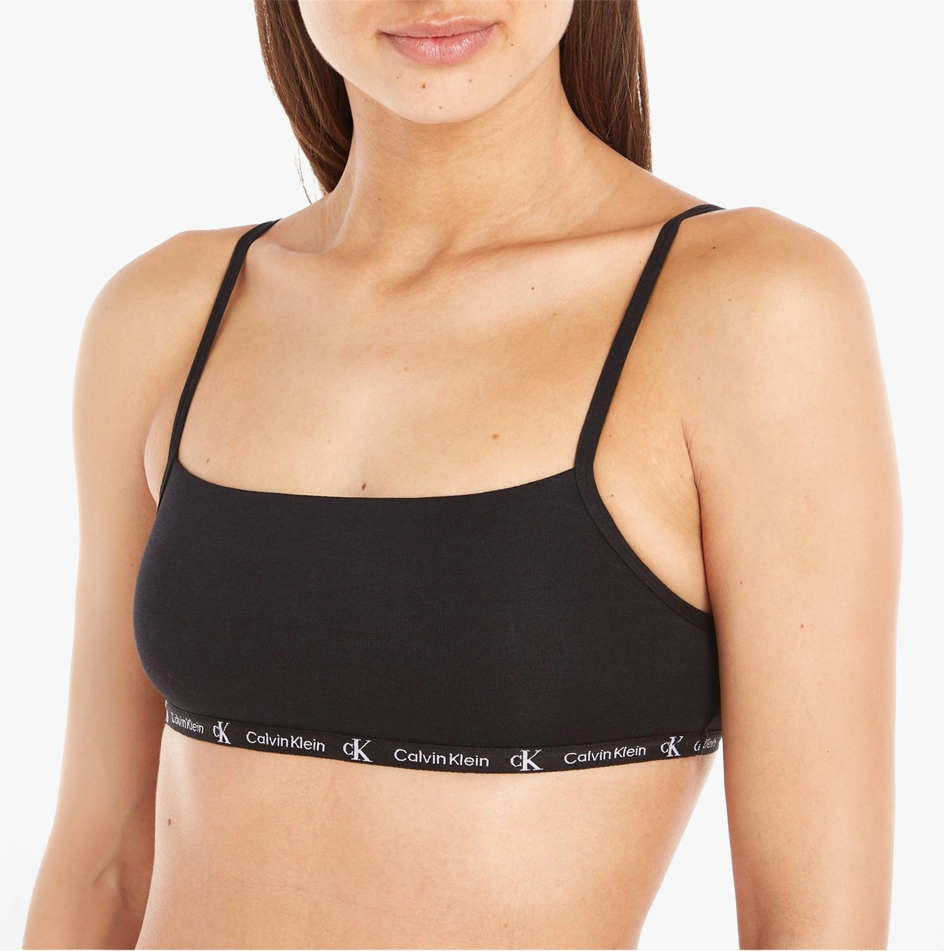 Calvin Klein 90s Cotton Bralette Set Black Tiger Print Vintage Feel