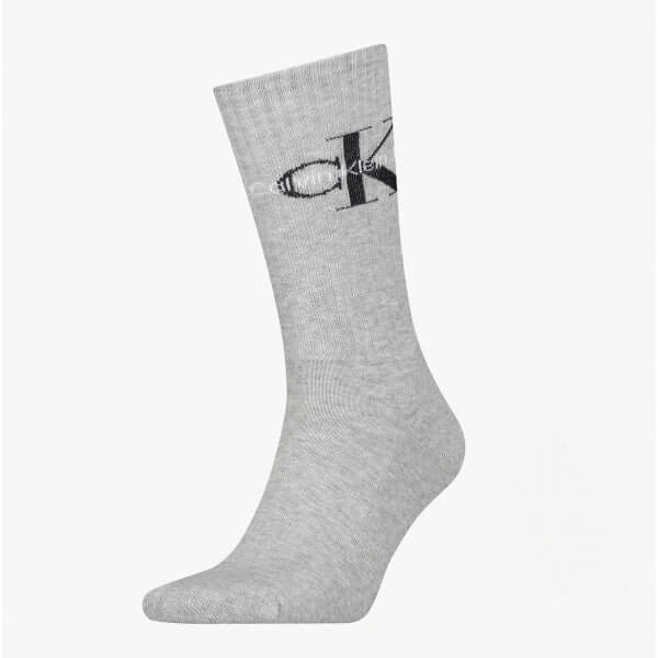 Calvin Klein Logo Trainer Socks: Grey – Step Up Your Comfort Game.