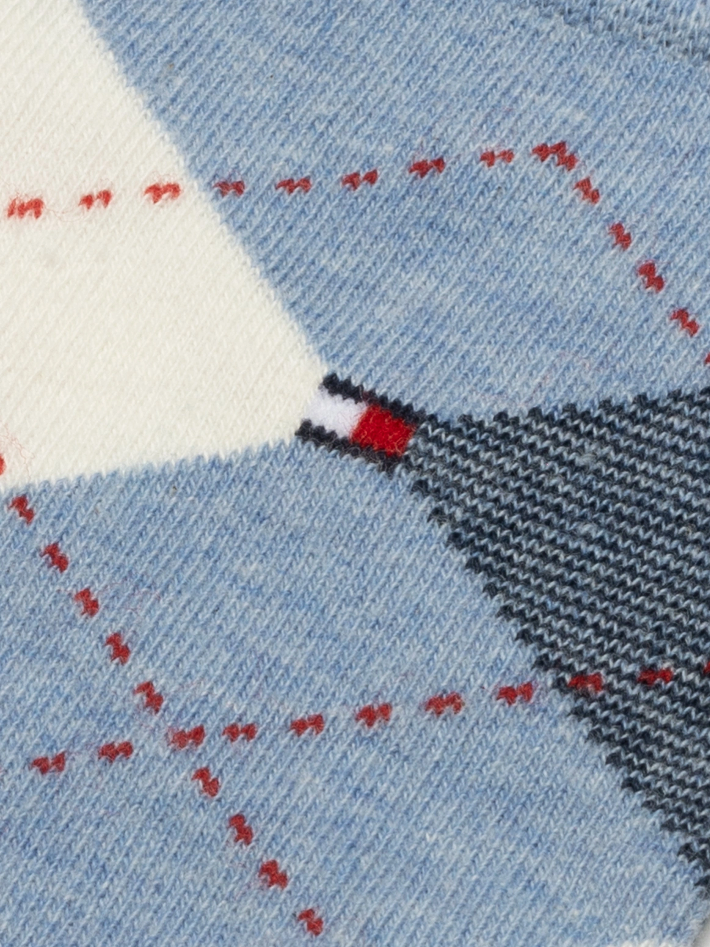 Tommy Hilfiger Blue Checkered Crew Socks 2-Pack Style & Comfort