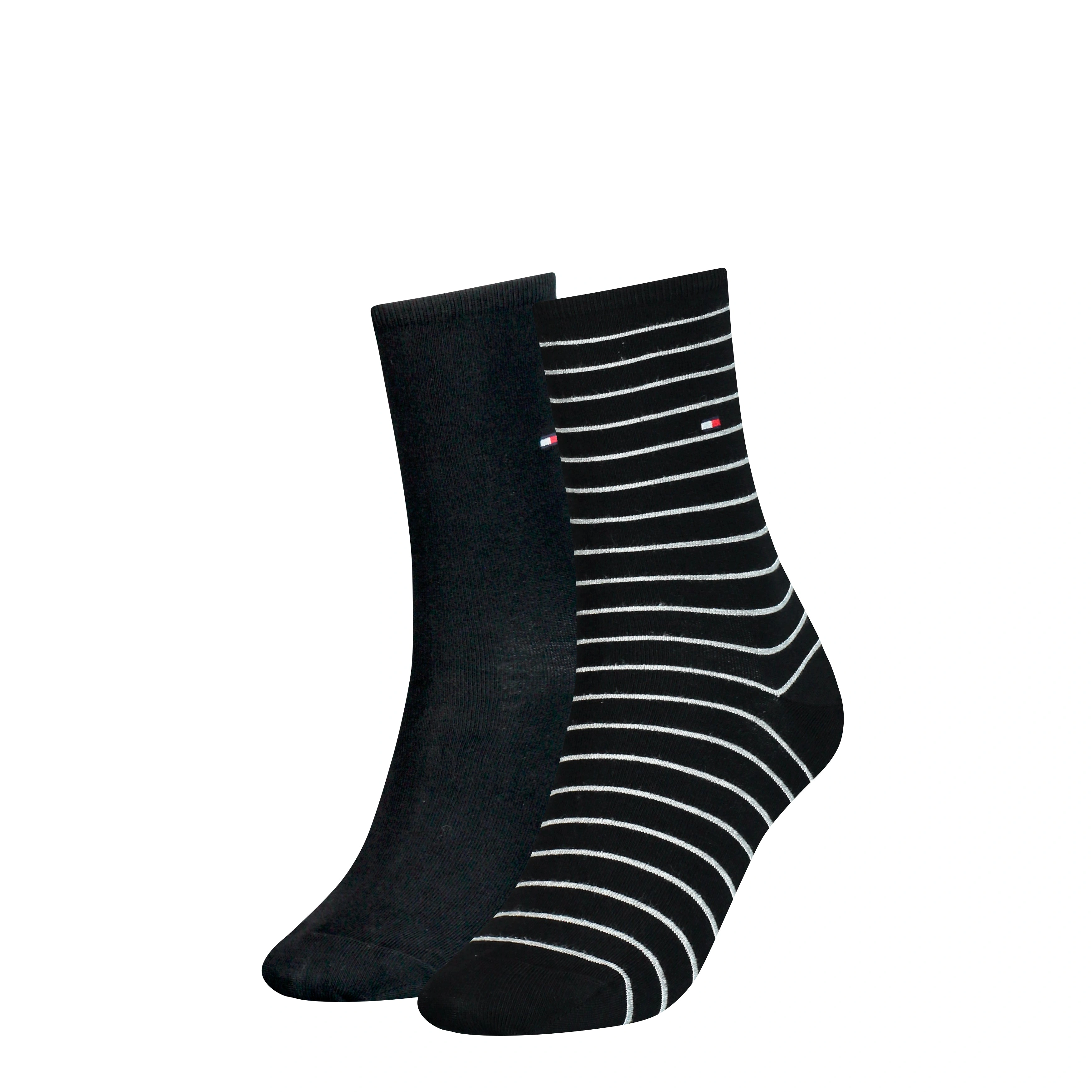 Tommy Hilfiger Striped Crew Socks 2-Pack Cozy Comfort Style